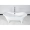 Aqua Eden Clawfoot Bathtubs, 71.63 L, 29.75 W, White, Cast Iron VCTNDS7231NLW - alternate 5